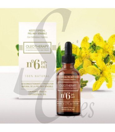 Aceite esencial para pieles muy sensibles con caléndula e hipérico nº6-OLEOTHERAPY
